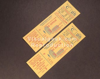 Set von Led Zeppelin Madison Square Garden Konzertkarten 29. Juli 1973 NEUDRUCKE