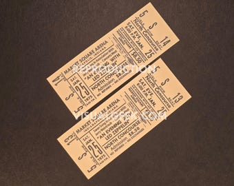 Led Zeppelin Konzertkarten 25.Januar 1975 Marktplatz Arena Pink North Conkurs Repliken