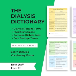 Dialysis Dictionary (Digital Download)