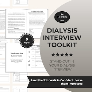Dialysis Interview Toolkit  (Digital Download)