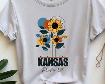 Kansas Sunflower State T-Shirt, Unisex Graphic Tee