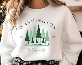 Washington State Evergreen Crewneck Sweatshirt