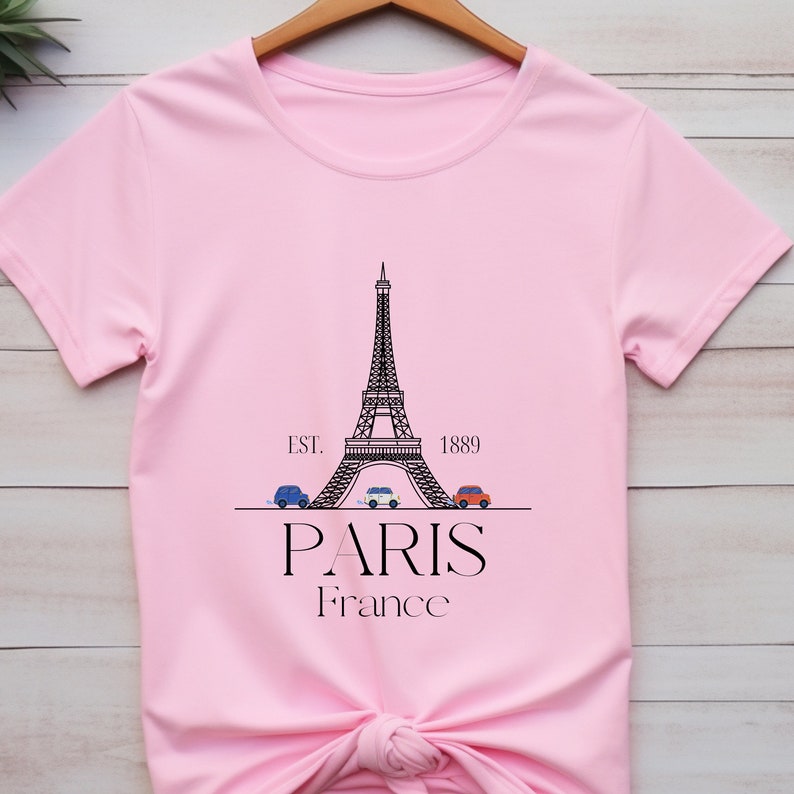 Eiffel Tower Graphic Tee, Paris France Shirt, Unisex Cotton - Etsy