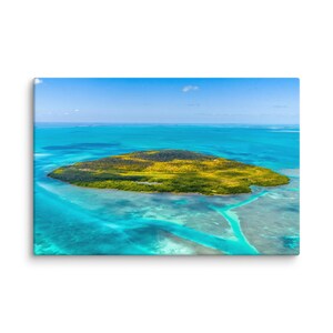 Wall Art Print Canvas Photography Wall Art Florida Keys Island Original Photo Blue Water Ocean