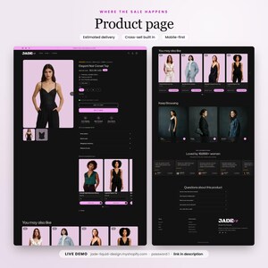Fashion Shopify Theme, Women's Clothing and Accessories Shopify Template, Jade Boutique Website Template image 3