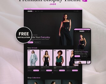 Fashion Shopify Theme, Women's Clothing and Accessories Shopify Template, Jade Boutique Website Template