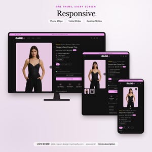 Fashion Shopify Theme, Women's Clothing and Accessories Shopify Template, Jade Boutique Website Template image 4