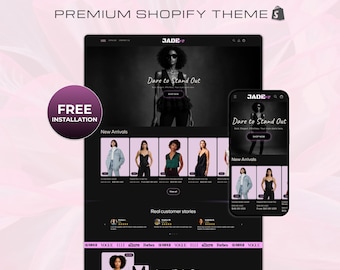 Jade Shopify Theme: Modern Website Template for Fashion & Jewelry