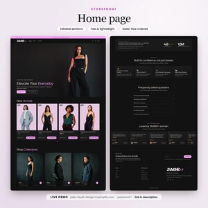 Fashion Shopify Theme, Women's Clothing and Accessories Shopify Template, Jade Boutique Website Template image 2
