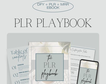 E-book/guia do PLR Playbook com direitos de marca própria - (incluindo Master Resell Rights MRR) - Um produto digital feito para você (DFY)