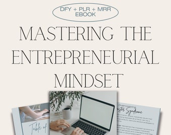 E-book Dominando a mentalidade empreendedora com direitos de marca própria (PLR) + direitos de revenda mestre (MRR) - um produto digital feito para você (DFY)