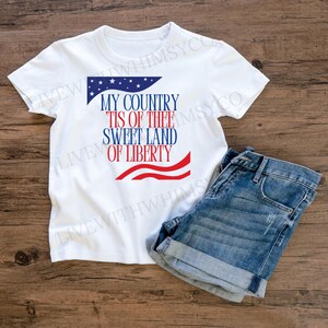 Sweet land of liberty svg/png Patriotic Digital Download