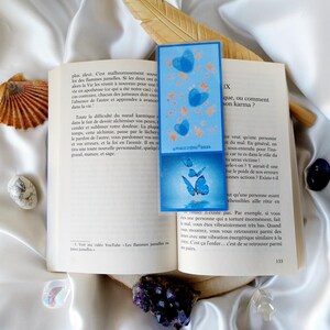 Marque Page Papillons Bleus