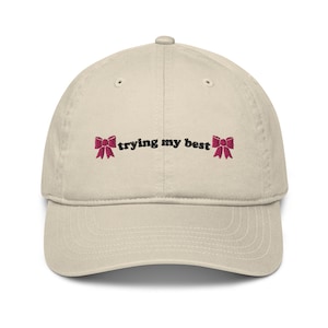trying my best | embroidered gift