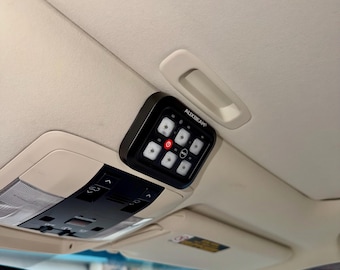 Lexus GX460 6 Gang Auxbeam Switch Panel Mount (fits RA60, BC60) - 3D Printed, No-Drill Installation, Black PETG, Sleek Design