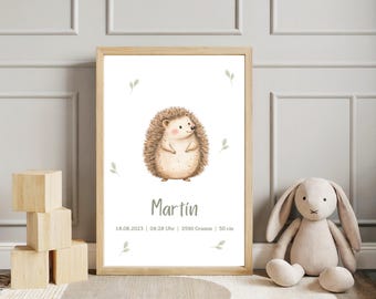 Namensposter personalisiert Wandbild Geburtsposter Digital Name Kinder Minimalistisch A4 Taufgeschenk ohne Rahmen