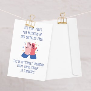 Breakup Card, Divorced Celebration Card, Greeting, Funny Divorce Card, Funny Break Up Gift, Breakup Humor, Divorce Parties, Break Up Merch
