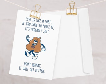 Breakup Card, Divorced Celebration Card, Greeting, Funny Divorce Card, Funny Break Up Gift, Breakup Humor, Divorce Parties, Break Up Merch