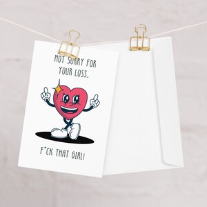 Breakup Card, Divorced Celebration Card, Greeting, Funny Divorce Card, Funny Break Up Gift, Breakup Humor, Divorce Parties, Break Up Merch