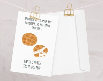 Breakup Card, Divorced Celebration Card, Greeting, Funny Divorce Card, Funny Break Up Gift, Breakup Humor, Divorce Parties, Break Up Merch