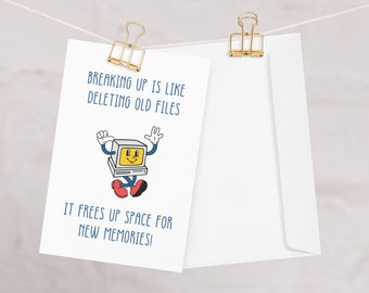 Breakup Card, Divorced Celebration Card, Greeting, Funny Divorce Card, Funny Break Up Gift, Breakup Humor, Divorce Parties, Break Up Merch