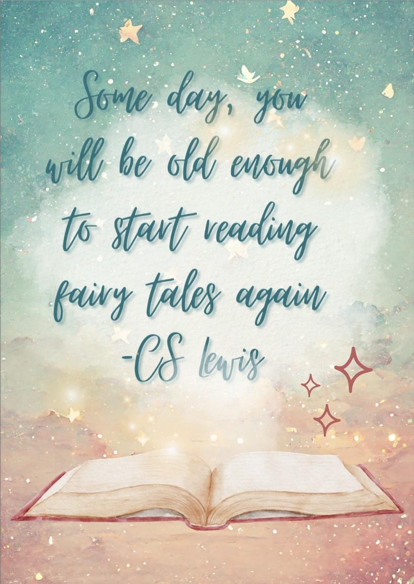 Fairytale CS Lewis Quote Poster - Etsy