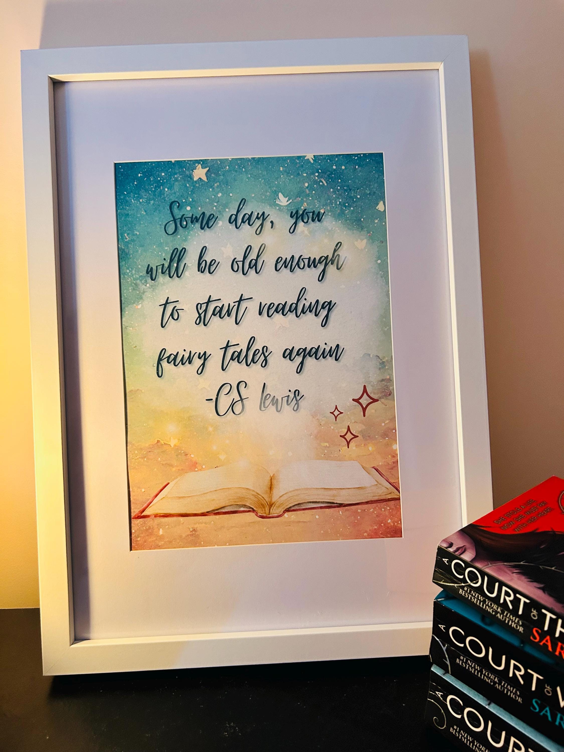 Fairytale CS Lewis Quote Poster - Etsy