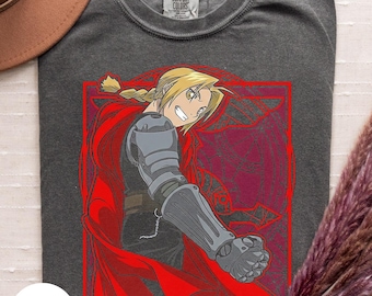 Comfort Colors T-Shirt, Fullmetal Alchemist Anime Shirt, Graphic Anime Tee, Anime Lovers Shirt, Japanese Anime Tees, Anime Manga Shirt