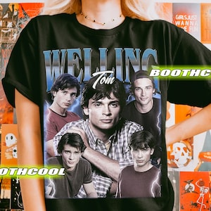 Begrenztes Tom Welling Vintage T-Shirt, Tom Welling Grafik-T-Shirt, Geschenk für Frauen und Mann Unisex T-Shirt