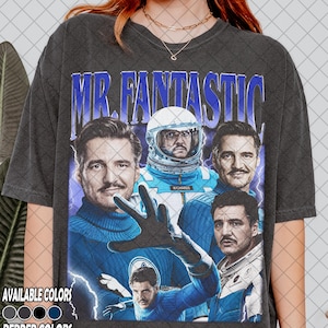 Limited Comfort Colors Mister Fantastic Vintage Shirt, Fantastic Four First Steps Pedro Pascal Shirt, Gift For Women and Man Unisex T-Shirt