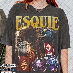 Begrenzte Komfortfarben Esquie Expedition 33 T-Shirt, Esquie Clair Obscur Expedition 33 Bootleg Fan T-Shirt, Geschenk für Frauen und Männer Unisex
