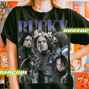 Begrenztes Bucky Barnes Vintage T-Shirt, Fan T-Shirt Grafik-T-Shirt, Geschenk für Frauen und Männer Unisex T-Shirt