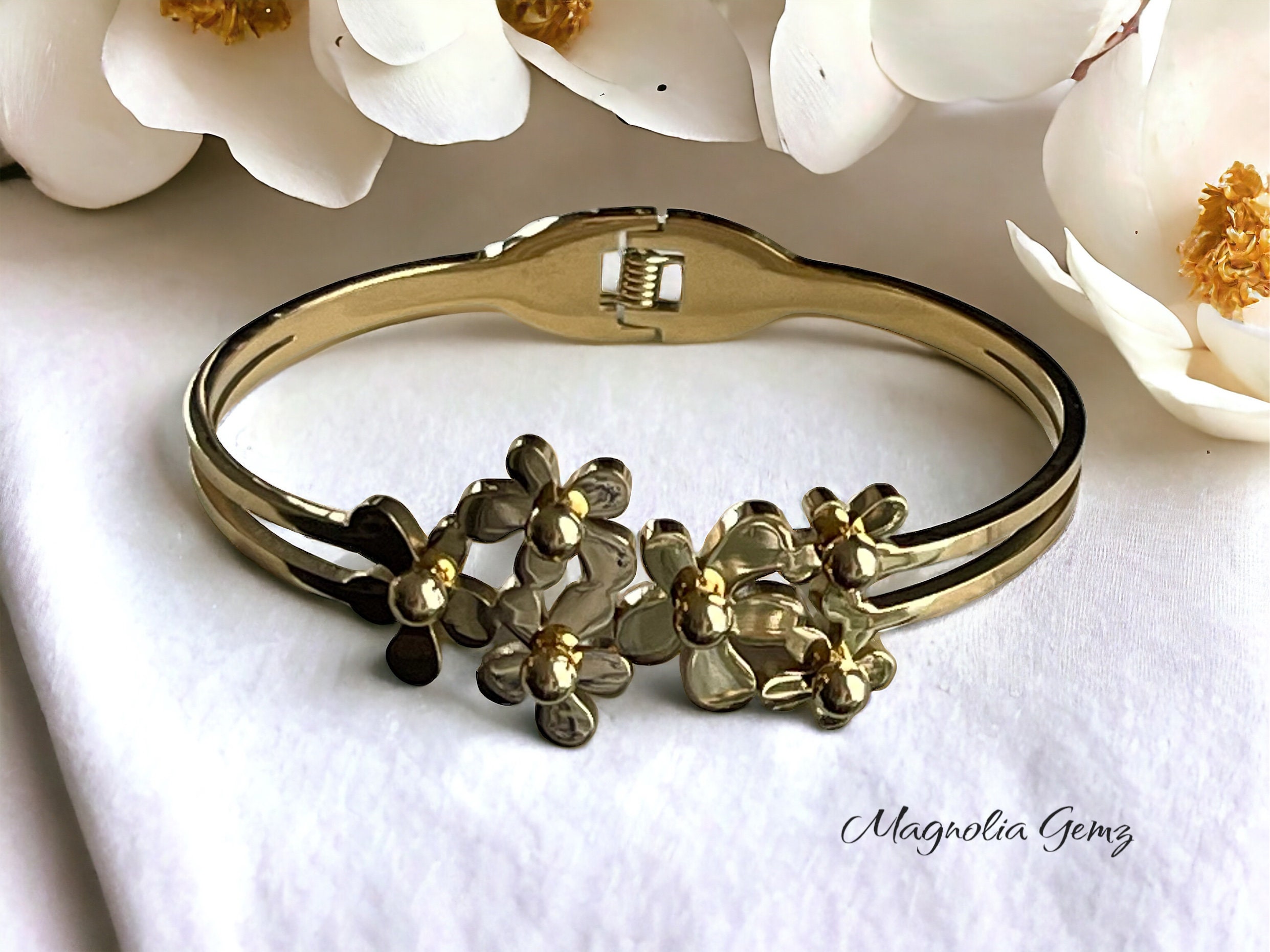 Gold, Silver and Rose Gold Bangles