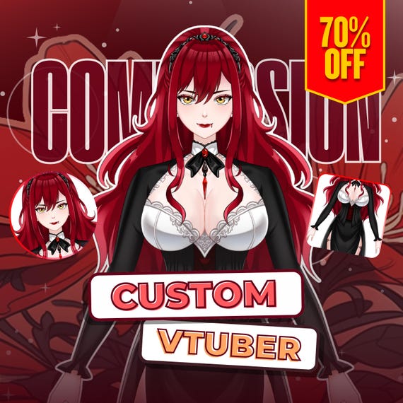 Vtuber Model, Custom VTuber Model Live2D Commission, Vtuber Character, Vtuber Design, Vtuber Rigging, Live2D, Live2D Model, Live2D Character