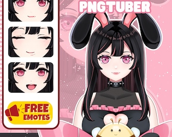 Encargo de modelo PNGTuber personalizado / Arte anime / Recurso para streamers de Twitch