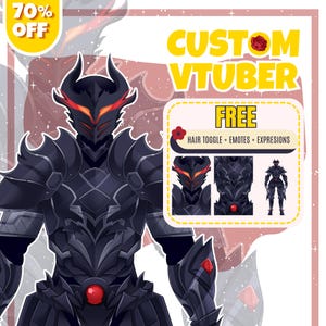 Custom VTuber model featuring a professionally designed anime avatar created for streamers, content creators, and virtual entertainers, perfect for Live2D rigging, PNGTuber use, Twitch streaming, YouTube content creation, and personal VTuber branding.