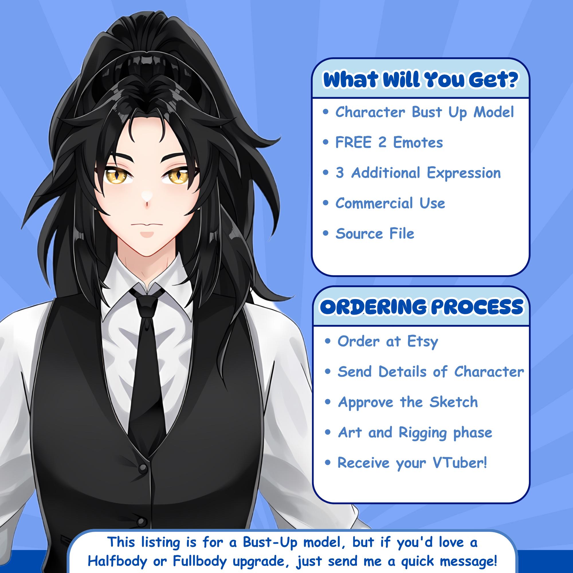 Custom Vtuber Live2d Model | Commercial Use Avatar | Rigging Commission ...