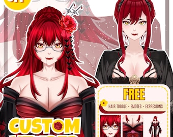 Custom VTuber Model | Live2D Rigging | Anime Avatar | Twitch Streamer Asset