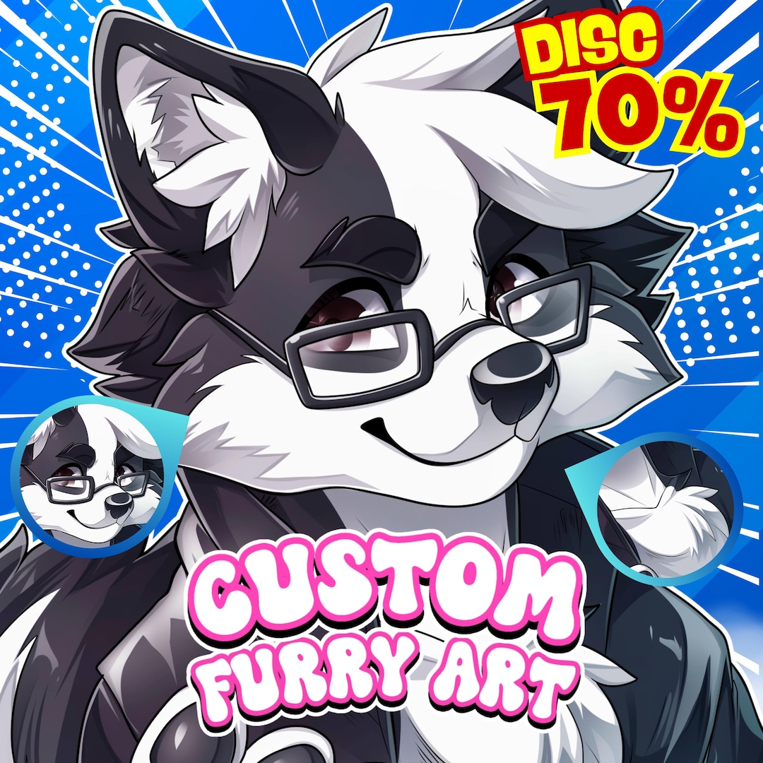 Furry Art Commission | Custom PFP, Headshot, Anime Furry Profile ...