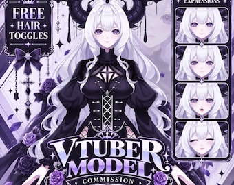 Custom VTuber Model | Live2D Anime Avatar | Art & Rigging | VTube Studio