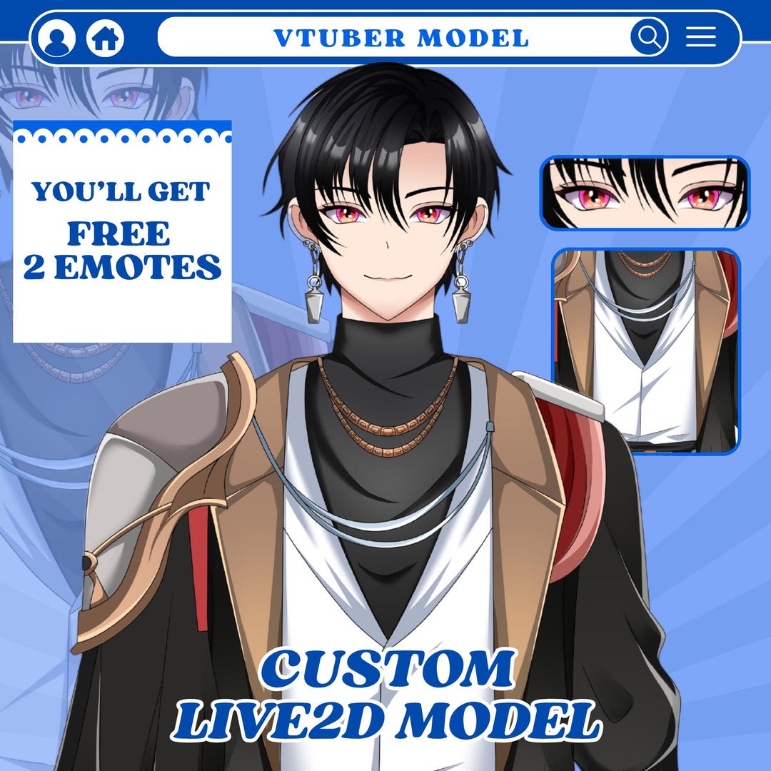 Custom Vtuber Live2d Model | Commercial Use Avatar | Rigging Commission ...