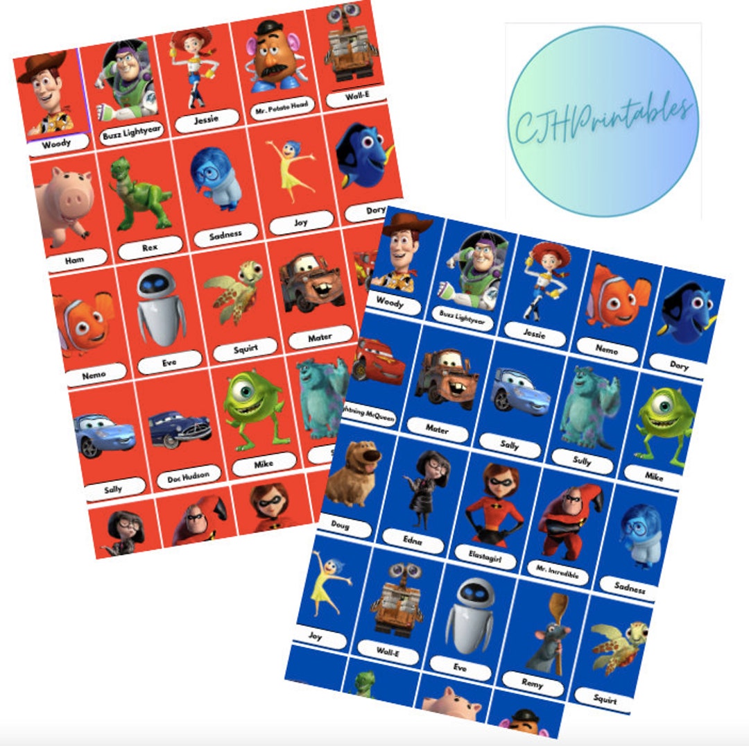 Pixar Guesswho - Etsy