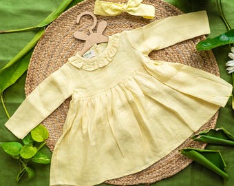 Ecofriendly baby cloth | Everyday yellow dress |