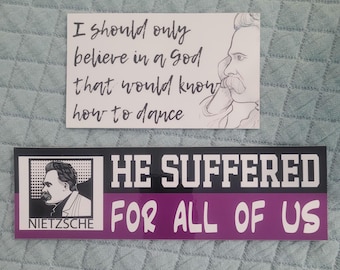 Nietzsche-stickers waardering TWEE