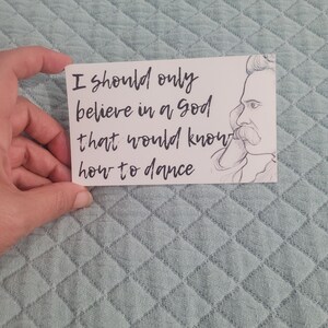 Sticker citaat Nietzsche: zo sprak Zarathoestra (3x5)
