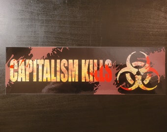 Bumpersticker kapitalisme doodt