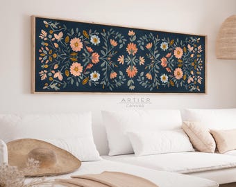 アート★美人画★キャンパス画★オリエンタル★縦700mm横500mm★used Panoramic Folk Art Print, Maximalist Framed Canvas, Vintage