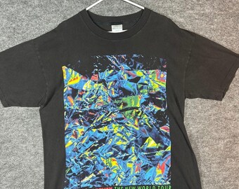 Paul McCartney The New World Tour T Shirt Mens Brockum One Size Fits All Black