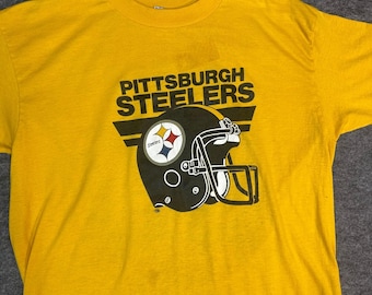 Vintage Pittsburgh Steelers Joe 50 Graphic T Shirt Single Stitch Mens XL