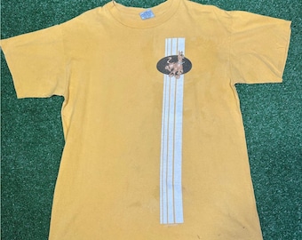 RARE Vintage 90s Scooby-Doo T Shirt Mens Large Yellow Stanley Desantis